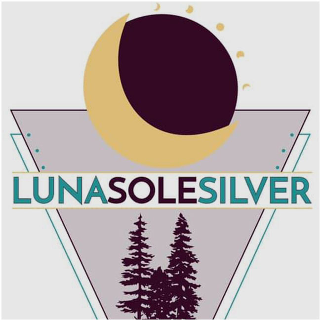 Luna Sole Silver Logo - Vector Illustration + Logo Design - Mary-Catherine Griesser